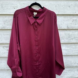 a new day Burgundy Blouse. NWT